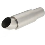 Jeffergarden tuyau de silencieux d'�chappement de voiture 51mmx51mm entr�e ronde en acier inoxydable ...