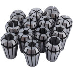 Jeu de 13 pinces de serrage en acier � ressort haute pr�cision er11 de 1 � 7 mm pour fraiseuse et tour ...