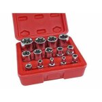 Jeu de 14 clés À douille torx femelles tailles e4 À e24 chrome vanadium Jeu de 14 clés À douille torx femelles tailles e4 À e24 chrome vanadium