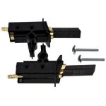 Jeu de 2 charbons moteur (52x5258, 00600883) lave - linge crystal, baumatic, ariston hotpoint, boreal, ...