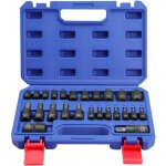 Jeu de 25 douilles torx, torx int�rieur et ext�rieur 1 / 4', 3 / 8' et 1 / 2', coffret douilles en acier ...