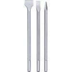 Mezheng - jeu de 3 burins pour marteaux perforateurs  mandrin sds - max (3 pices, pour tous les marteaux ...
