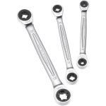 Jeu de 3 cl�s hexalobe � cliquet (e6 - e8, e10 - e12, e14 - e18) - facom
