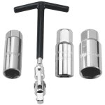 Jeu de 4 cl�s � bougie d'allumage 16 / 18 / 21 mm, cl� � bougie universelle pour voiture et moto, extracteur ...