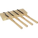 Jeu de 4 gouges a bois 506 mm avec plaque hm interchangeable holzmann h4tlgm