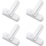 Jeu de 4 serrures pour portes, armoires et fentres, ferrures de portes et de fentres, mousquetons pour ...