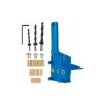 Jeu de 41 pices gabarit de perage pour goujons, guide de perage pour goujons en bois avec bute parallle, ...
