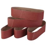 Jeu de 5 bandes abrasives en corindon fin 100 x 915 cm granulométrie 60 / 80 / 120 / 240 / 320 - trimec ... Jeu de 5 bandes abrasives en corindon fin 100 x 915 cm granulométrie 60 / 80 / 120 / 240 / 320 - trimec ...
