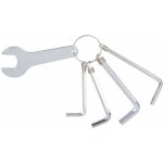 Cyclingcolors - jeu 5 clé pédale 15mm allen 4mm 5mm 6mm torx t25 acier zingué idéal vélo cycle Cyclingcolors - jeu 5 clé pédale 15mm allen 4mm 5mm 6mm torx t25 acier zingué idéal vélo cycle
