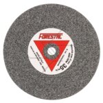 Jeu de 5 disques d'afftage de couleur grise, grain moyen, pour affteuse de chane de trononneuse