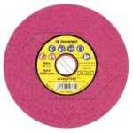 Jeu de 5 disques d'afftage couleur rubis pour affteuses de chanes de trononneuses