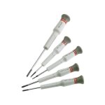 Jeu de 5 tournevis de prcision facom mt. j5pg - tournevis spcialis - tete pivotante - fente et phillips ...