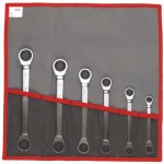 Cl� � cliquet facom droite dans une pochette pliante, 6 pcs.