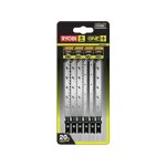 Jeu de 6 lames spciales pour scie sauteuse ryobi one + rak6jsbw