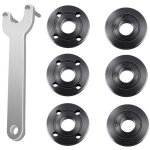 Jeu de 7 cl�s � bride pour meuleuse d'angle, �crou de blocage m�tallique, 1 cl� � meuleuse d'angle, 6 ...