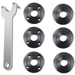 Jeu de 7 cl�s � bride pour meuleuse d'angle, �crou de blocage m�tallique, 1 cl� � meuleuse d'angle, 6 ...