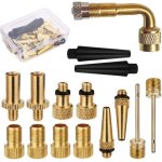 Jeu d'adaptateurs de valve de v�lo, 15 pi�ces, embouts r�ducteurs, jeu d'adaptateurs de gonflage de pneus, ...