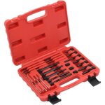 Jeu de bougies de pr�chauffage 22 pcs outil de voiture v�hicule garage taraud foret h�lico�dal tige filet�e ...