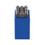 Jeu de chiffres � frapper, hauteur des caract�res : 8 mm