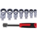 Sjlerst jeu de cl�s � cliquet?kit d'outils en acier alli�, cl� � cliquet � t�te flexible � 180 �, 8 pi�ces, ...