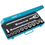 Jeu de cl�s � douilles 1000z ? carr� creux 3 / 4 pouce (20 mm) ? profil � 12 pans ext�rieurs ? 15 pi�ces ...