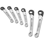 Jeu de cl�s � tuyauter � cliquets m�triques, en bo�te, 5 pcs.