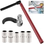 Jeu de cl�s � �crou pour robinet de lavabo, outil sp�cial pour robinet d'�vier 8 - 12 mm (avec gants), ...