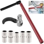 Jeu de cl�s � �crou pour robinet de lavabo, outil sp�cial pour robinet d'�vier 8 - 12 mm (avec gants), ...