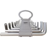 Jeu cles males 6 pans allen btr longues en pouces 1 / 16 a 3 / 4 - 17 pcs