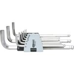 Jeu de clés mâles coudées pour vis 6 pans, edelstahl, 9 pcs Jeu de clés mâles coudées pour vis 6 pans, edelstahl, 9 pcs