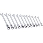 Kraftwerk - jeu de cl�s mixtes � cliquets inclinables, 12 pcs.