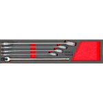 Mw tools - jeu de cls mixtes  fourches jumbo 20 - 36 mm 5 pices module en mousse pour servante d'atelier ...