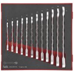 Tengtools - jeu de cl�s mixtes � racagnac foam2 tray 8 - 19mm 12 pi�ces teng tools ted6512rs