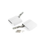Emuca jeu de compas de porte relevable agile, 580 - 1250, acier et plastique, blanc - talla
