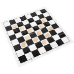 Jeu de dames en bois avec pi�ces et bo�te de rangement transparente - �chiquier pour jeu de dames internationa ...