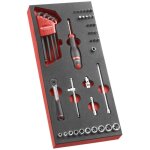 Kit de cl�s facom 1 / 4' r. 161b 46 pi�ces