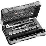 Facom ? jeu de douilles 1 / 2' carr� 15 pi�ces ? douilles m�triques 12 pans ? coffret thermoform� 309 ...