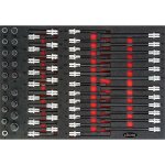 Jeu de douilles m�les ? v4727 ? carr� creux 1 / 2 pouce (12, 5 mm) ? empreinte � cr�naux ribe cv, profil ...
