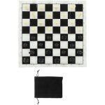Jeu d'�checs en plastique international avec �chiquier 25 cm pour adultes et enfants, noir et blanc