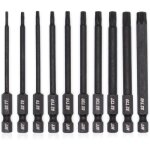 Jeu d'embouts torx pour tournevis, perceuses et cl�s � chocs, r�sistant � la temp�rature, traitement ...