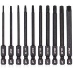 Jeu d'embouts torx pour tournevis, perceuses et cls chocs, rsistant la temprature, traitement thermique ...