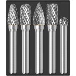 Jeu de fraises carbure 1 / 4  5 pi�ces xl avec base en bois embouts pour meuleuse d�graisseur rotatif ...