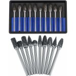 Jeu de fraises en carbure fichiers rotatifs acier au tungstène 10pcs diamètre tête coupe pour fraise ... Jeu de fraises en carbure fichiers rotatifs acier au tungstène 10pcs diamètre tête coupe pour fraise ...
