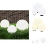 Jeu de lampe boule � led 3 pcs pmma sph�rique 20 / 30 / 40 cm - lampes de jardin - �clairage ext�rieur ...