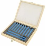 Jeu d'outils de tournage 11 pi�ces, jeu d'acier de tournage au carbure, outils tour a metaux plaquette ...