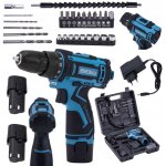 Jeu perceuse - visseuse 2 x 1, 5 ah batterie 18 v + coffret accessoires kd3354