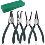 Jeu de pince circlips, 4 pi�ces pinces � circlips droites avec poign�es antid�rapantes, pince � circlips ...