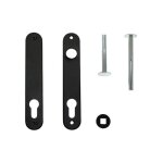 Jeu de plaques de propreté pour serrures à encastrer (2 pièces) en ral9005 - locinox - Jeu de plaques de propreté pour serrures à encastrer (2 pièces) en ral9005 - locinox -