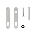 Locinox - jeu de plaques de propreté pour serrures à encastrer (2 pièces) en ralsilv Locinox - jeu de plaques de propreté pour serrures à encastrer (2 pièces) en ralsilv