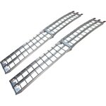 Mw tools - jeu de rampes ouvertes aluminium pliables 680kg 2230x280mm largeur utile 275mm sop2200